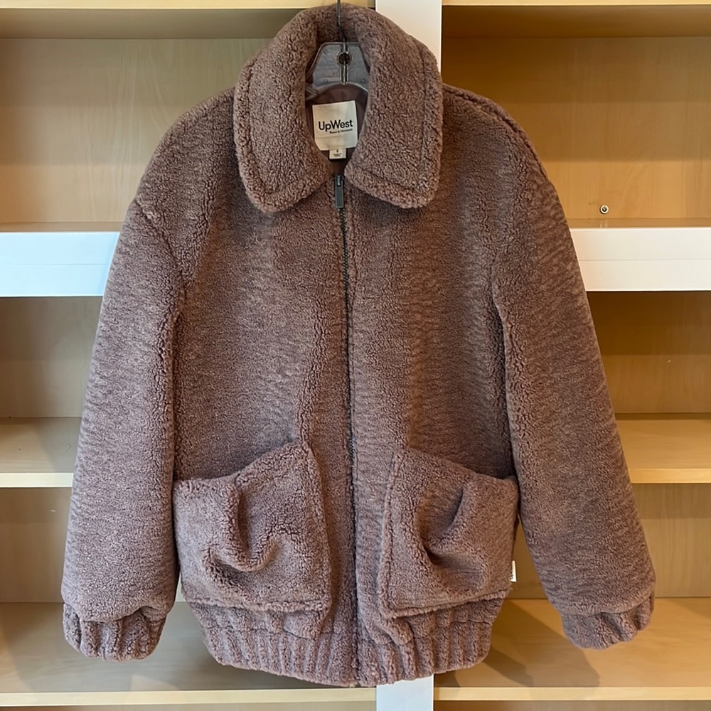 NWOT Sherpa/Teddy Bomber Jacket